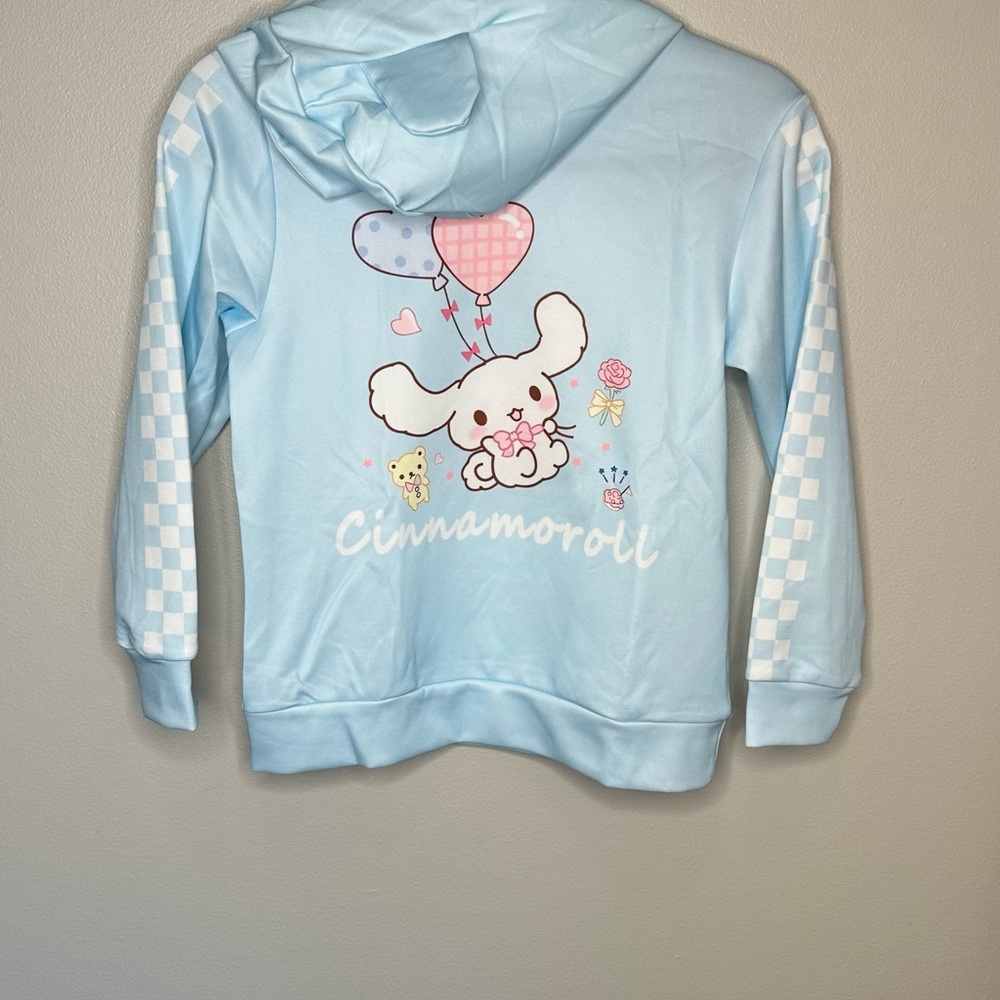 Cinnamonroll Kids Light Blue Hoodie NWOT - Picture 7 of 7
